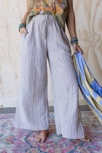Soul Spark Wide Leg Pants - Natural
