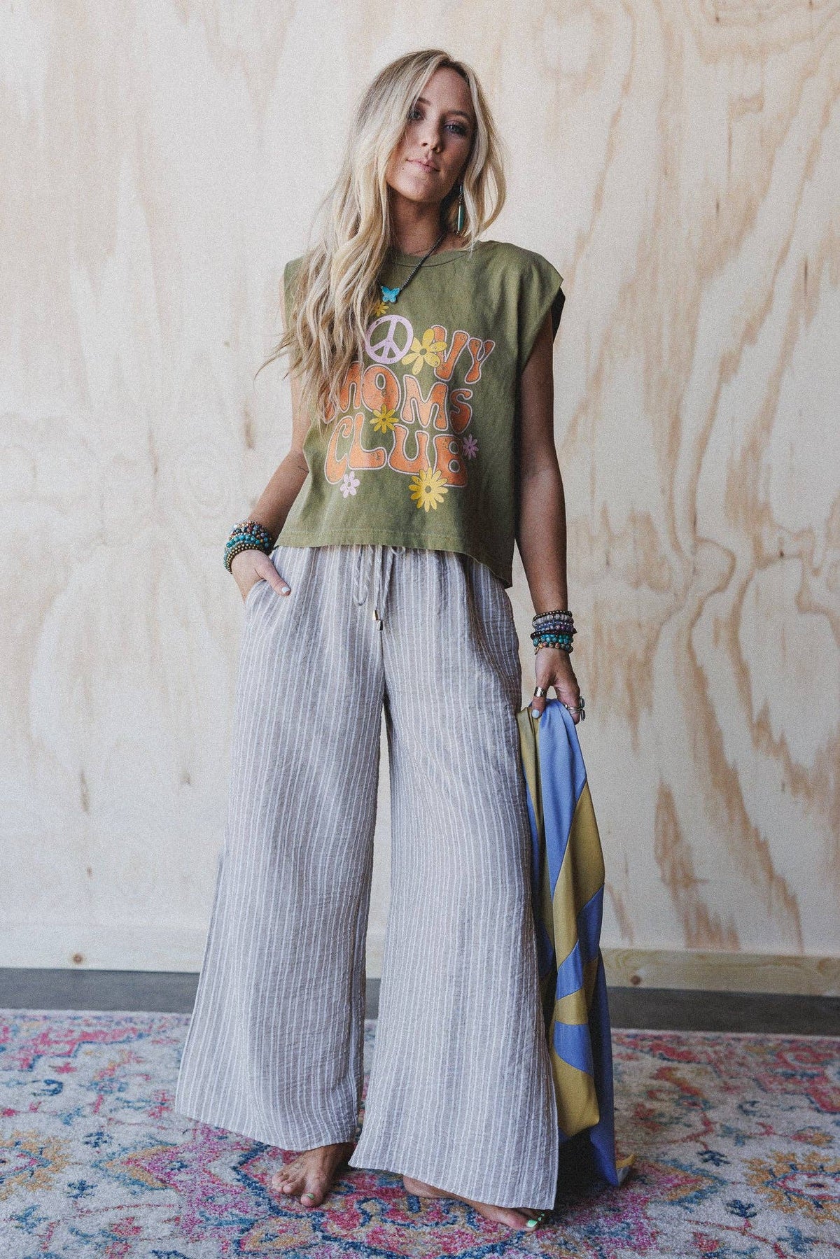 Soul Spark Wide Leg Pants - Natural