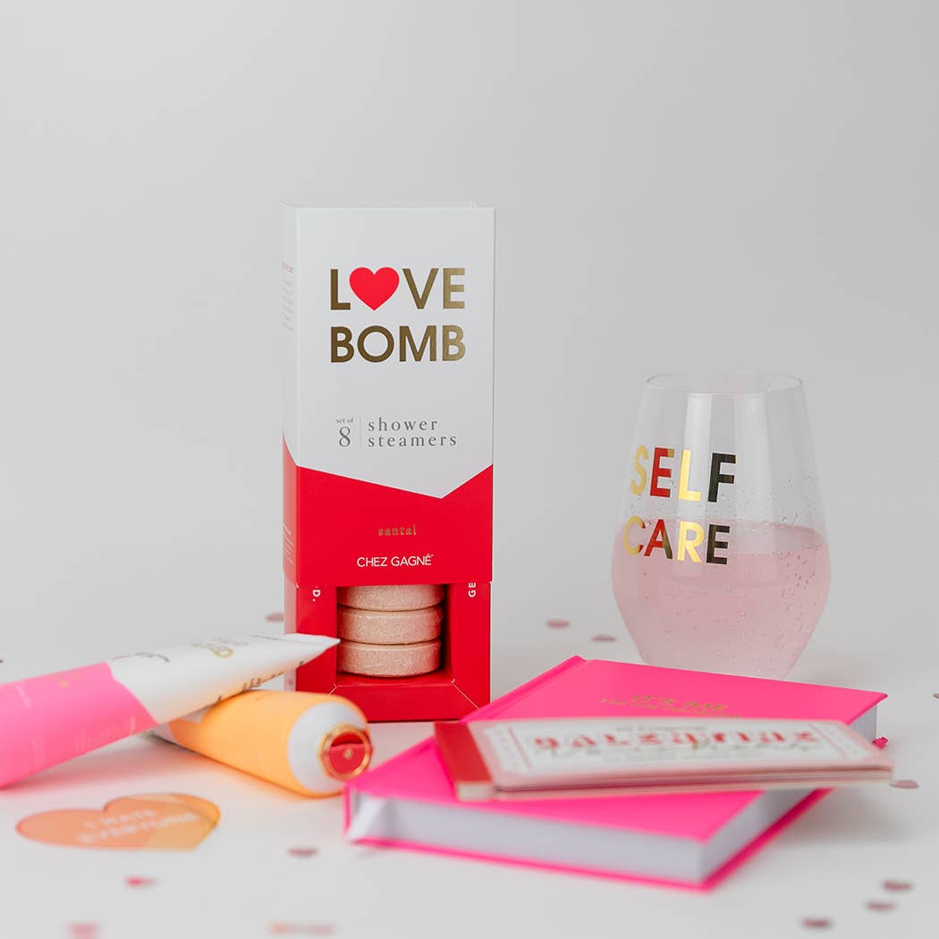 Self Care Wine Glass - Gold Foil Stemless Wine Glass